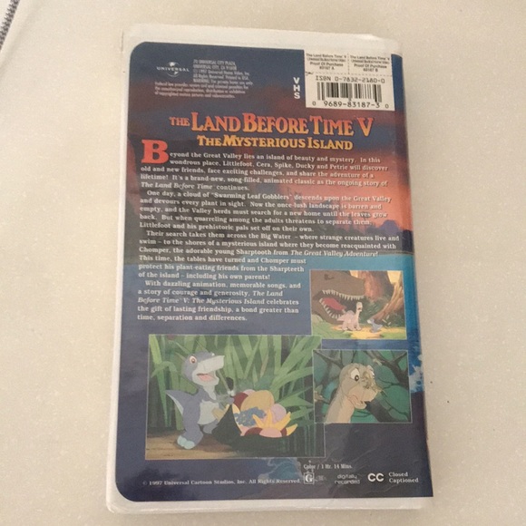 VHS movie: The Land Before Time V The Mysterious Island - Picture 2 of 7